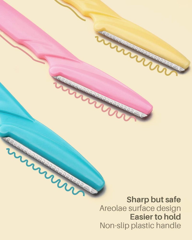 MoHern Dermaplaning Tool for Face, 30 Pcs Dermaplane Razor for Face, Multipurpose Face Razors for Women and Men, Multi-Color - Image 3